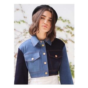 Alice McCall Stylish Women's Two-Tone Denim Jacket